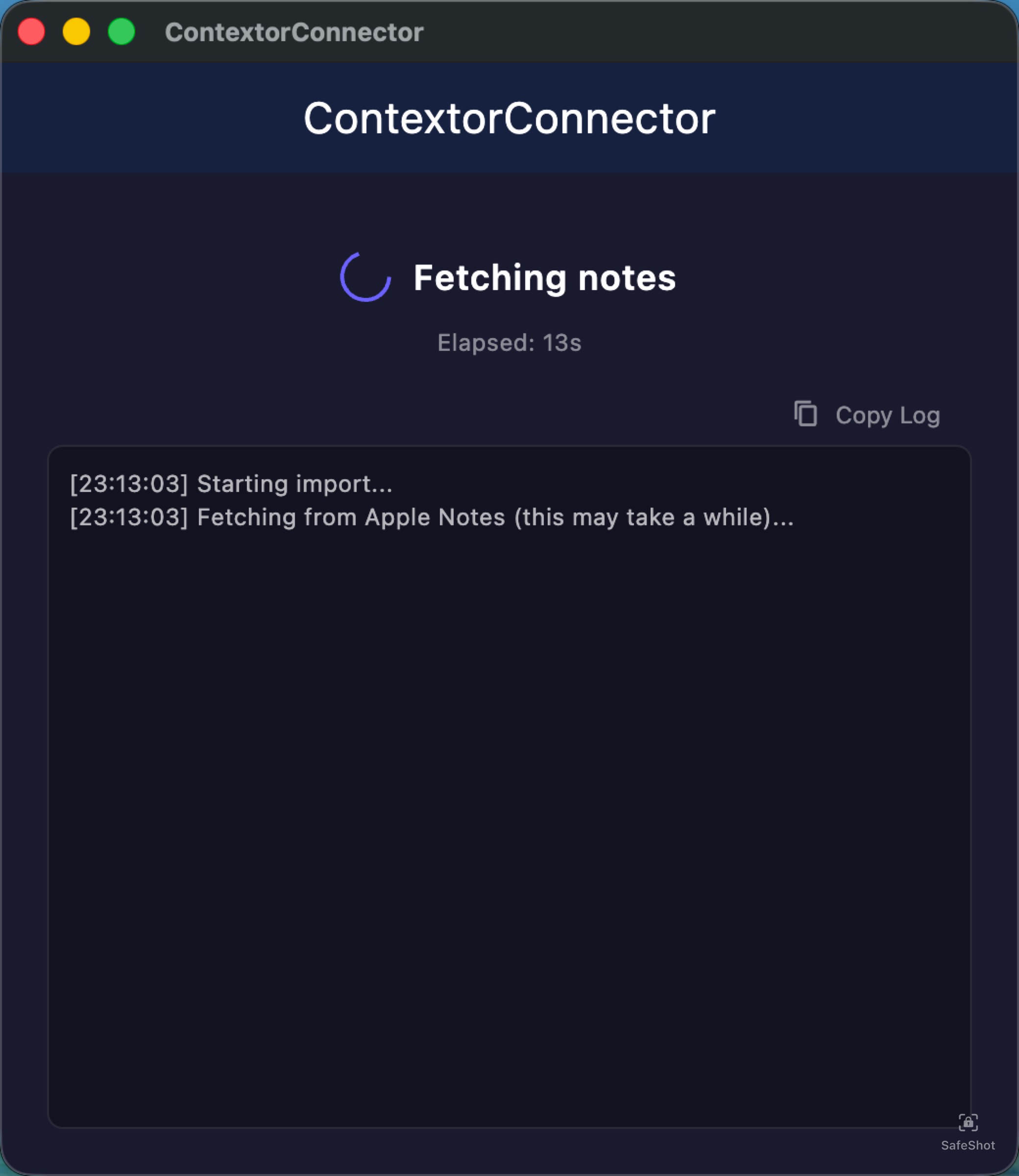Fetching notes